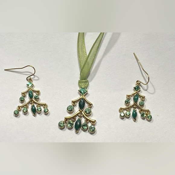 Vintage GIVENCHY Earrings Necklace Set Apprx Circa Late 1980’s Crystals Rare - Picture 1 of 12